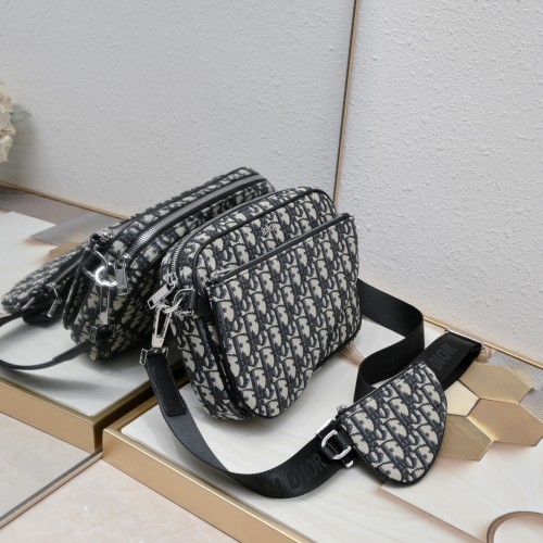 Dior Saddle Triple Pouch 7711 LM002 25cm