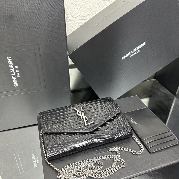 YSL Uptown Chain Wallet 607788 LM011 19cm