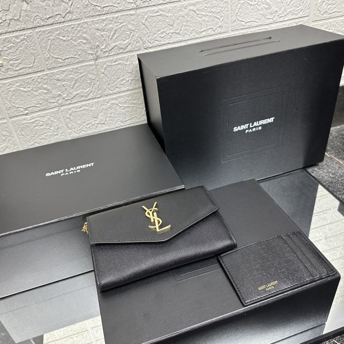 YSL Uptown Chain Wallet 607788 LM011 19cm