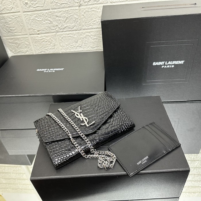 YSL Uptown Chain Wallet 607788 LM011 19cm