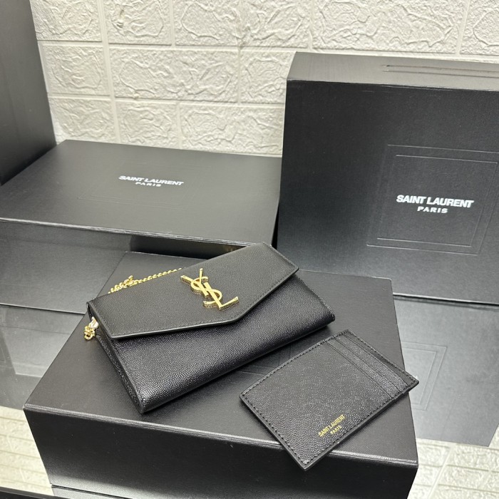 YSL Uptown Chain Wallet 607788 LM011 19cm