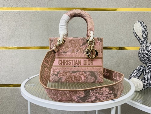 High quality Dior Medium Lady D-Lite Bag 9920 DD003 24cm