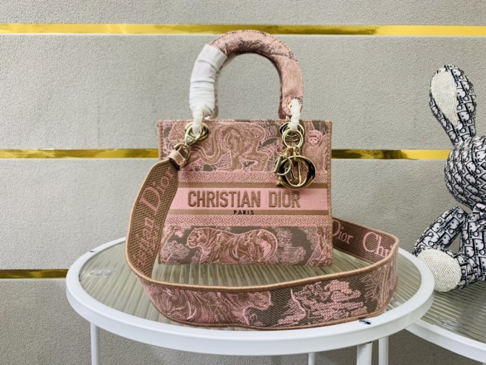 High quality Dior Medium Lady D-Lite Bag 9920 DD003 24cm