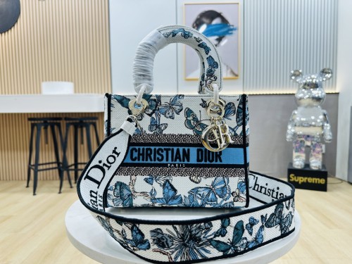 High quality Dior Medium Lady D-Lite Bag 9920 DD003 24cm