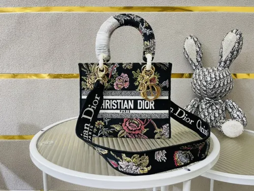 High quality Dior Medium Lady D-Lite Bag 9920 DD003 24cm
