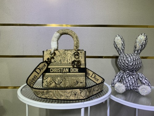 High quality Dior Medium Lady D-Lite Bag 9920 DD003 24cm