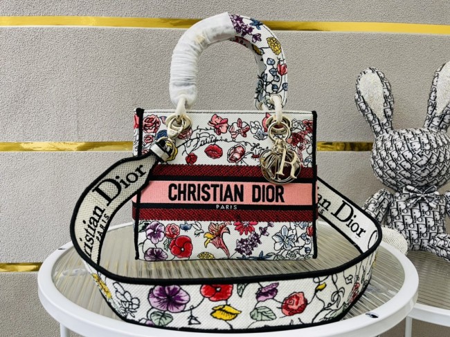 High quality Dior Medium Lady D-Lite Bag 9920 DD003 24cm