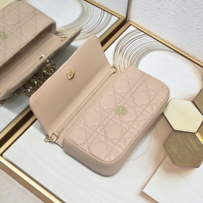 Dior Lady Dior Phone Pouch 2027 XB071 18.5cm