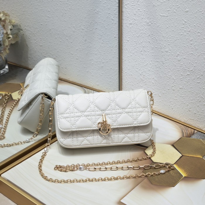 Dior Lady Dior Phone Pouch 2027 XB071 18.5cm