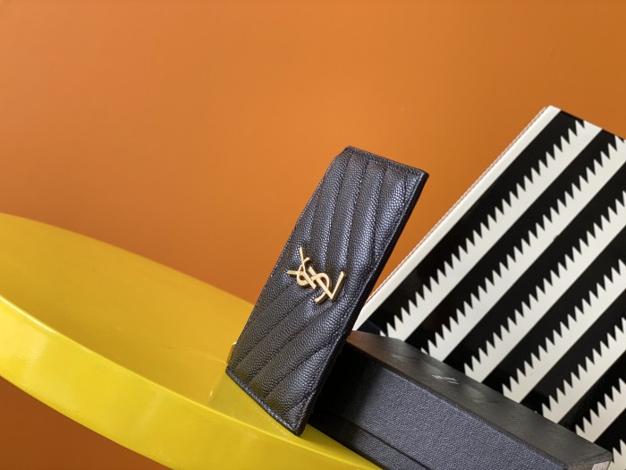 High quality YSL Zipper Wallet 607915 LM031 13cm