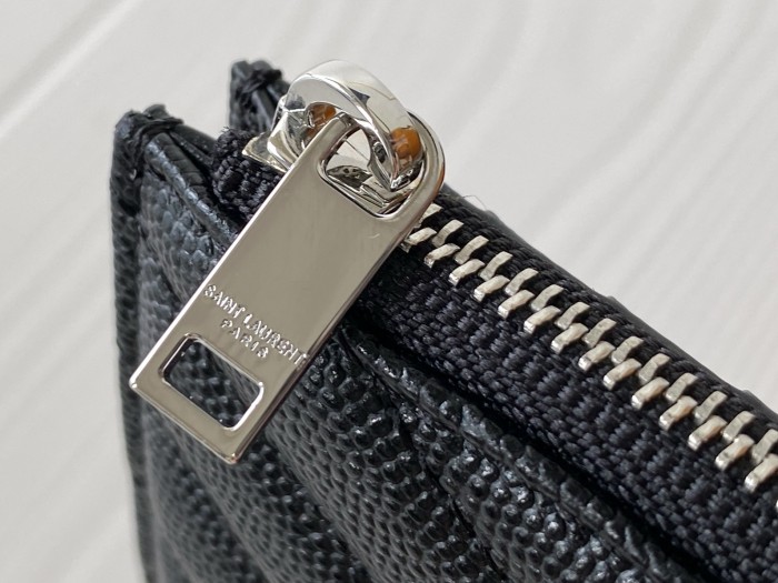 High quality YSL Zipper Wallet 607915 LM031 13cm