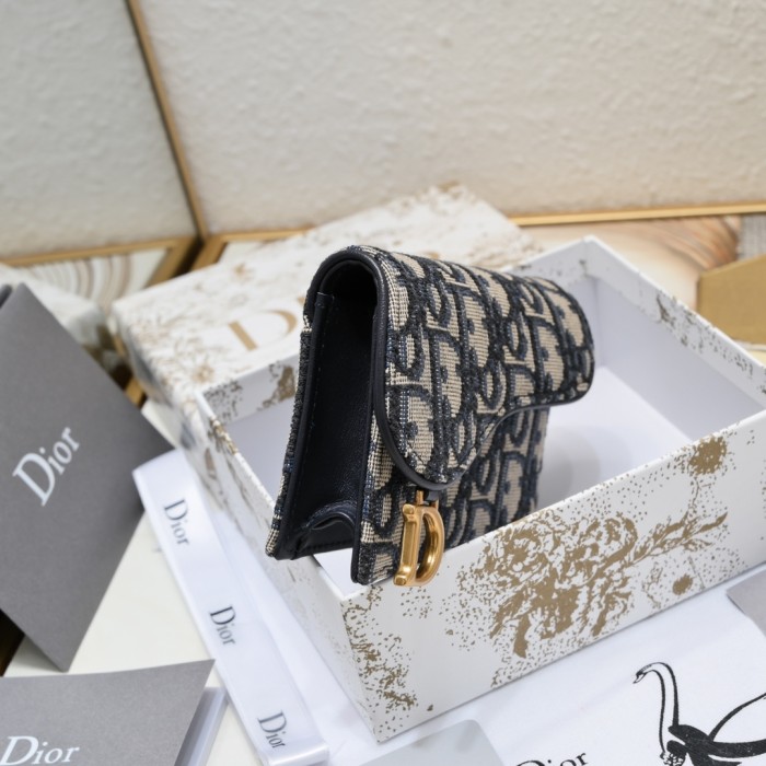 High quality Dior Saddle Wallet S5611 LM051 10.5cm