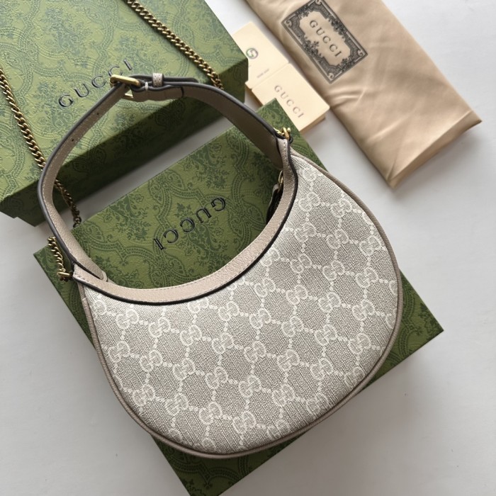 Gucci HALF-MOON-SHAPED MINI BAG 726843 LM001 22cm