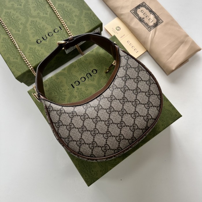 Gucci HALF-MOON-SHAPED MINI BAG 726843 LM001 22cm