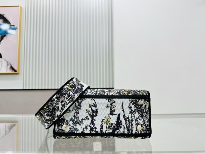 High quality Dior Medium Lady D-Lite Bag 9920 LM003 24cm