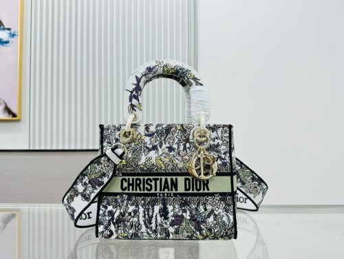 High quality Dior Medium Lady D-Lite Bag 9920 LM003 24cm