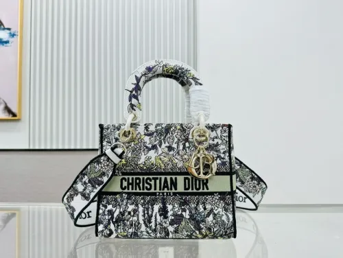 High quality Dior Medium Lady D-Lite Bag 9920 LM003 24cm