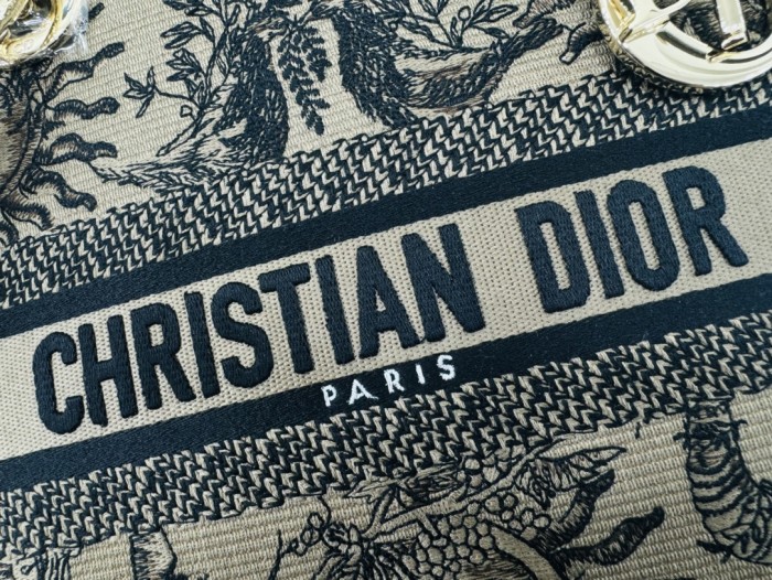 High quality Dior Medium Lady D-Lite Bag 9920 LM003 24cm