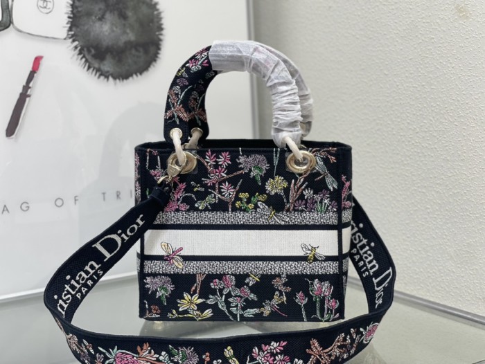 High quality Dior Medium Lady D-Lite Bag 9920 LM003 24cm