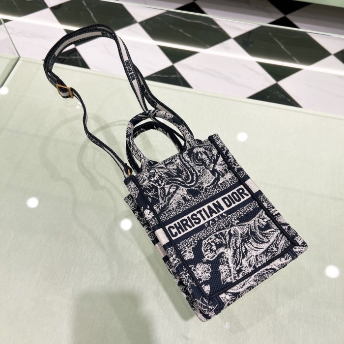 High quality Dior Mini Vertical Book Tote S5555 DLAM091 13.5cm