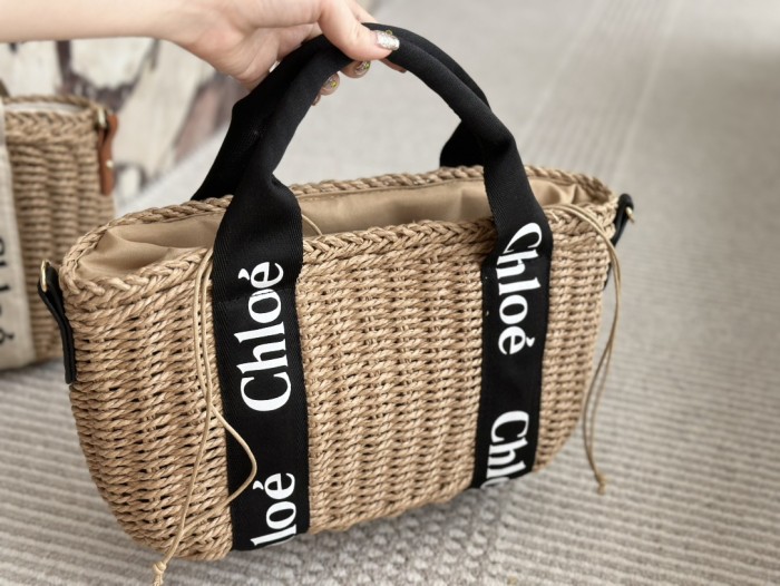 Chloe Woody Tote Bag 001 DB041 34cm