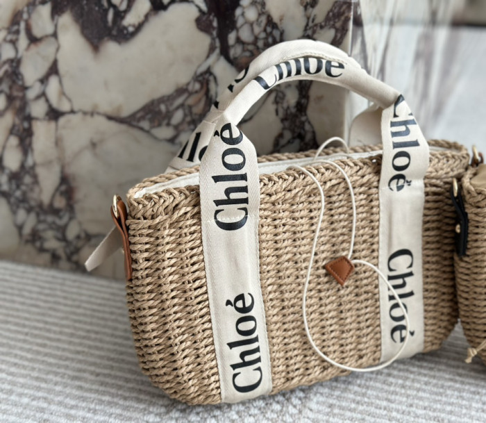 Chloe Woody Tote Bag 001 DB041 34cm