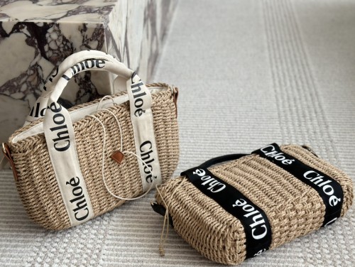 Chloe Woody Tote Bag 001 DB041 34cm