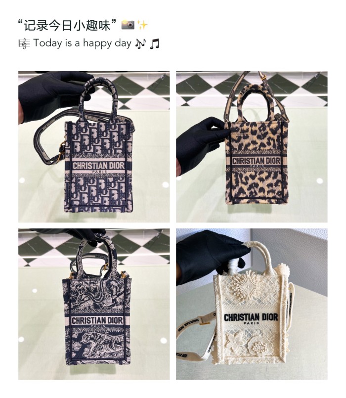 High quality Dior Mini Vertical Book Tote S5555 DLAM091 13.5cm