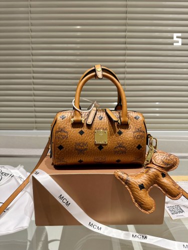 MCM Mini Boston Bag 011 LLS531 18cm