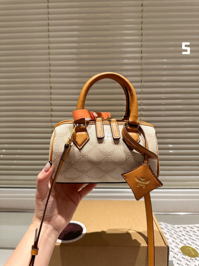 MCM Mini Boston Bag 030 LLS071 18.5cm