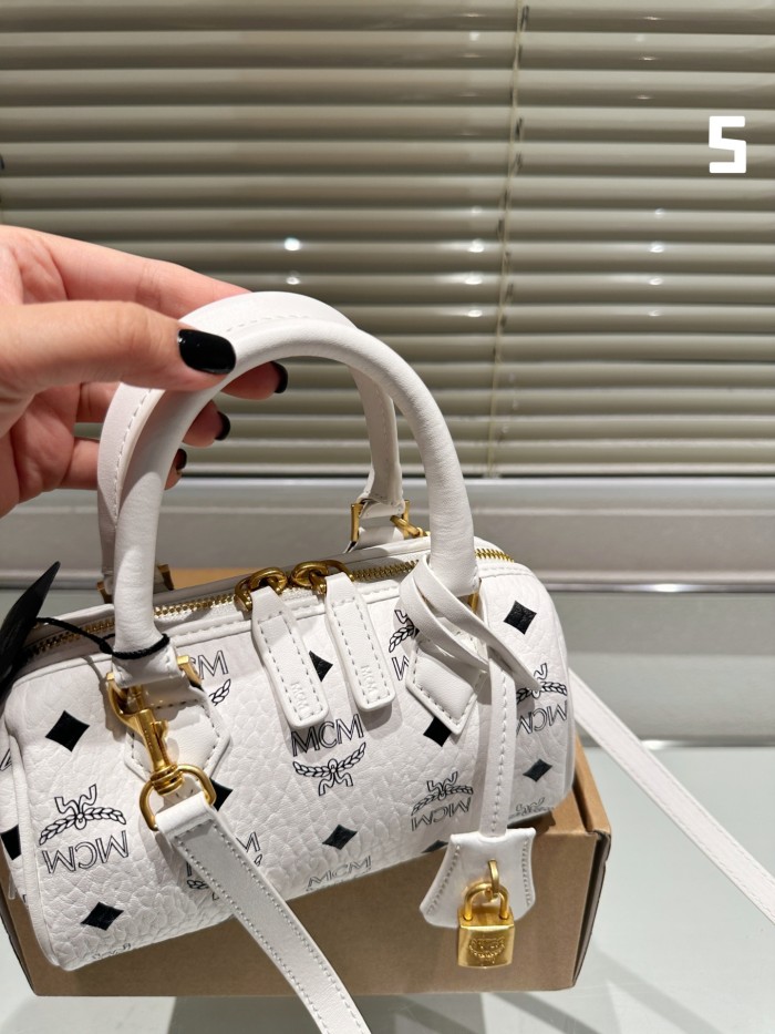 MCM Mini Boston Bag 031 LLS071 18.5cm