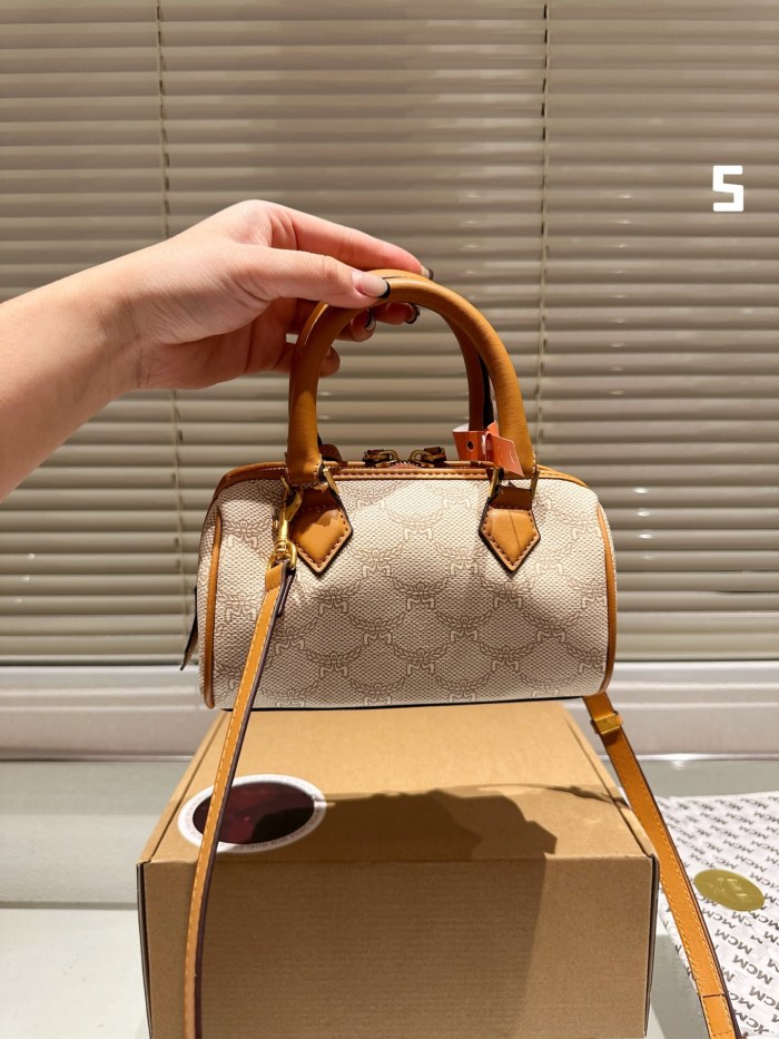 MCM Mini Boston Bag 030 LLS071 18.5cm
