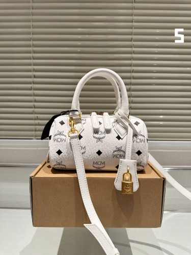 MCM Mini Boston Bag 031 LLS071 18.5cm