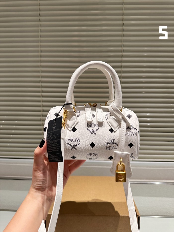 MCM Mini Boston Bag 031 LLS071 18.5cm