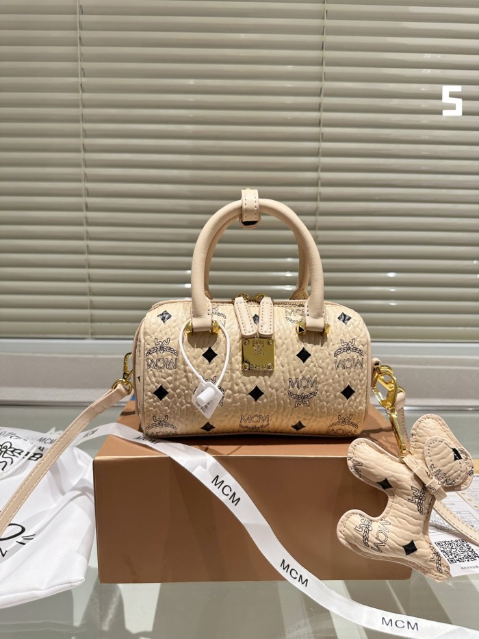 MCM Mini Boston Bag 011 LLS531 18cm