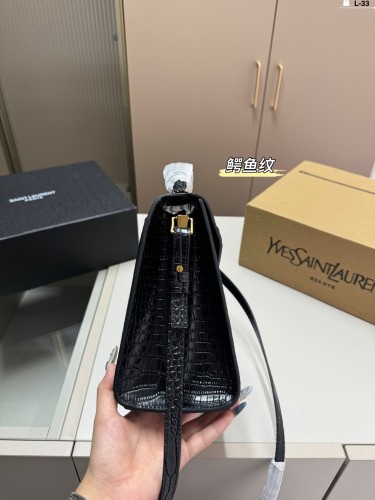 YSL Cassandra Bag 005 Crocodile DB591 24cm