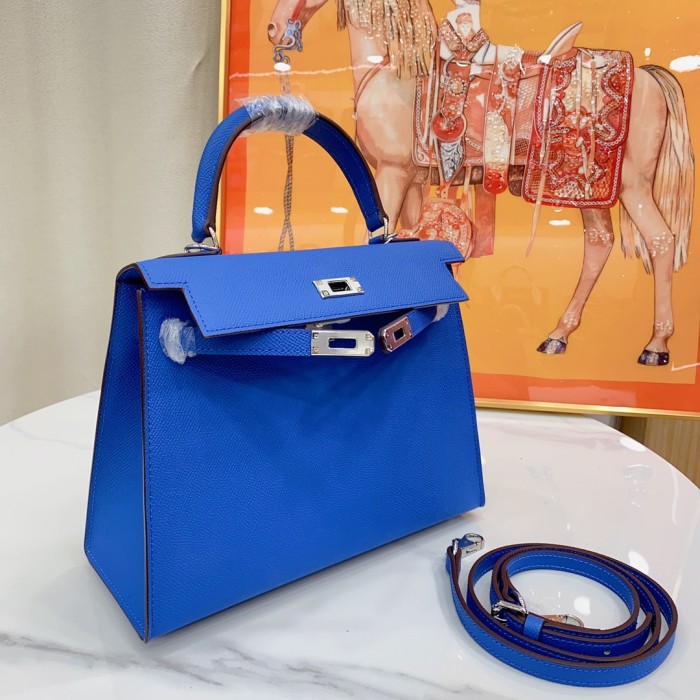 Hermes Kelly 2 Bag Silver Hardware LM091 25cm