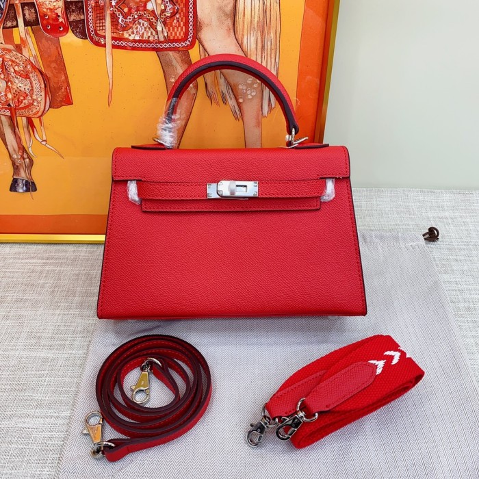 Hermes Kelly 2 Bag Silver Hardware LM081 22cm