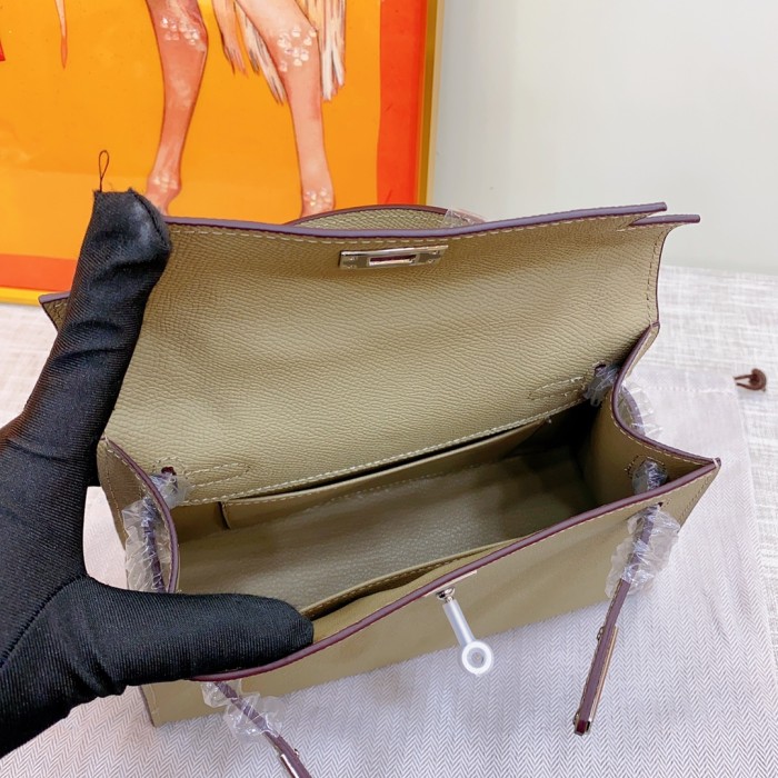 Hermes Kelly 2 Bag Silver Hardware LM081 22cm