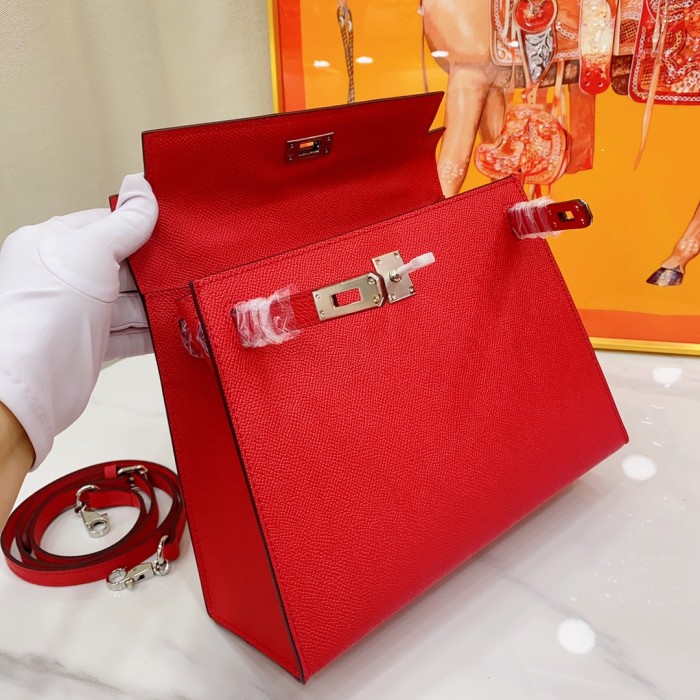 Hermes Kelly 2 Bag Silver Hardware LM091 25cm