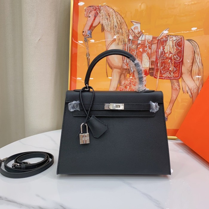 Hermes Kelly 2 Bag Silver Hardware LM091 25cm