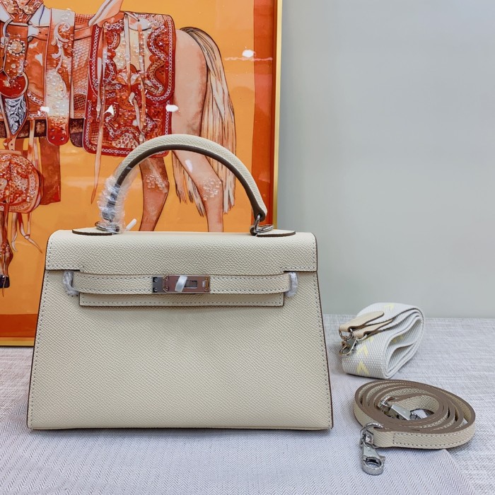 Hermes Kelly 2 Bag Silver Hardware LM081 22cm