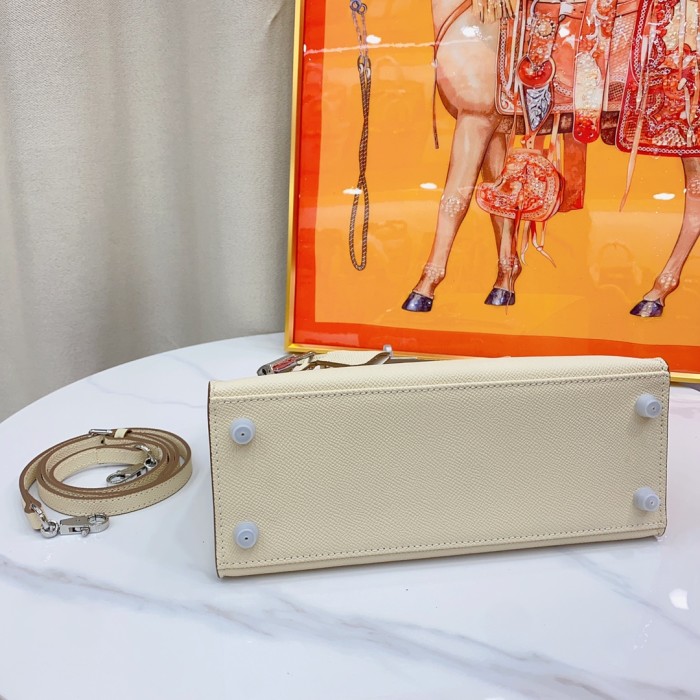 Hermes Kelly 2 Bag Silver Hardware LM091 25cm