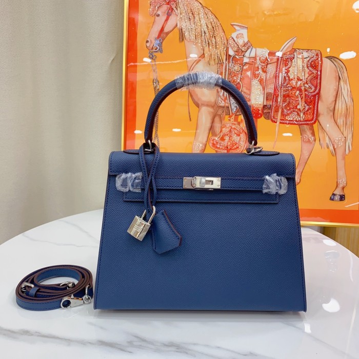 Hermes Kelly 2 Bag Silver Hardware LM091 25cm