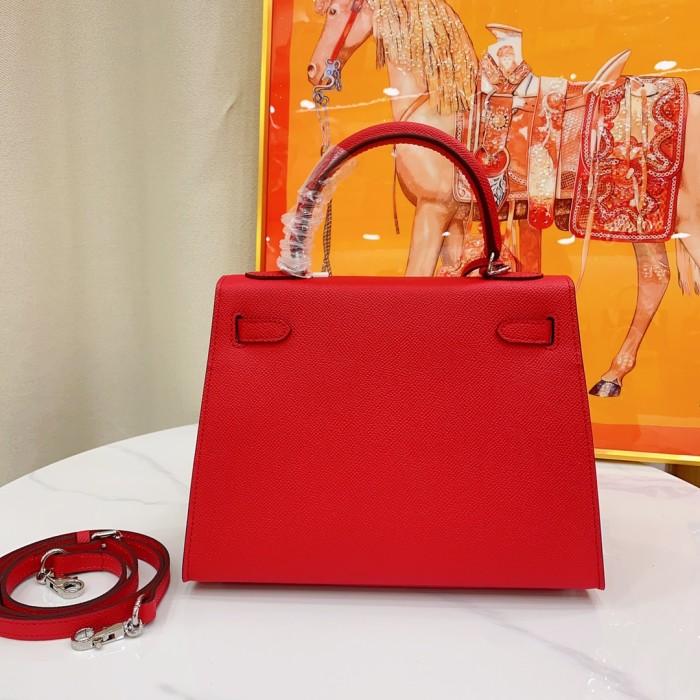 Hermes Kelly 2 Bag Silver Hardware LM091 25cm