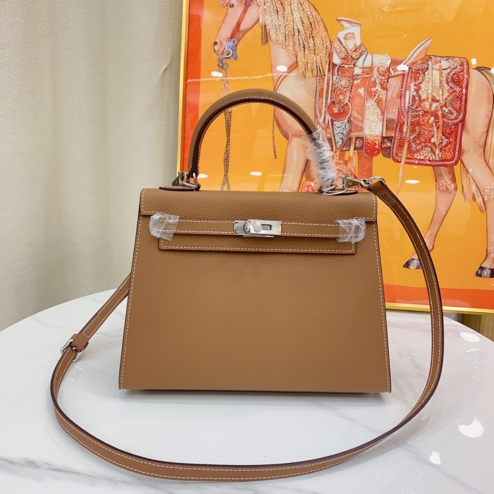 Hermes Kelly 2 Bag Silver Hardware LM091 25cm