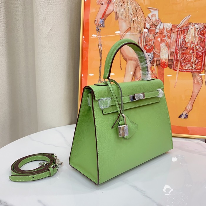 Hermes Kelly 2 Bag Silver Hardware LM091 25cm