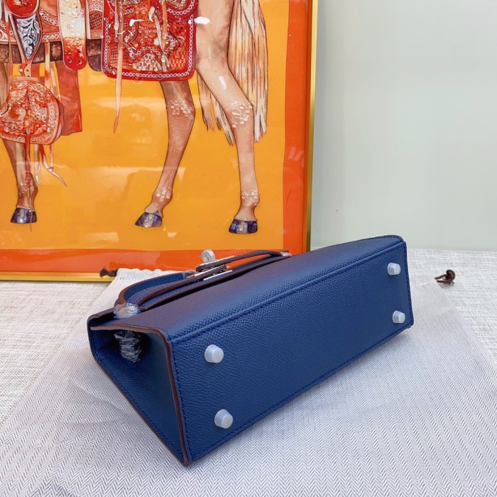 Hermes Kelly 2 Bag Silver Hardware LM081 22cm