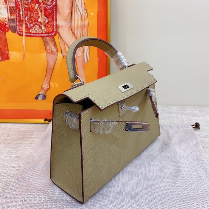 Hermes Kelly 2 Bag Silver Hardware LM081 22cm