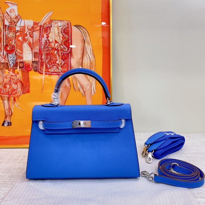 Hermes Kelly 2 Bag Silver Hardware LM081 22cm